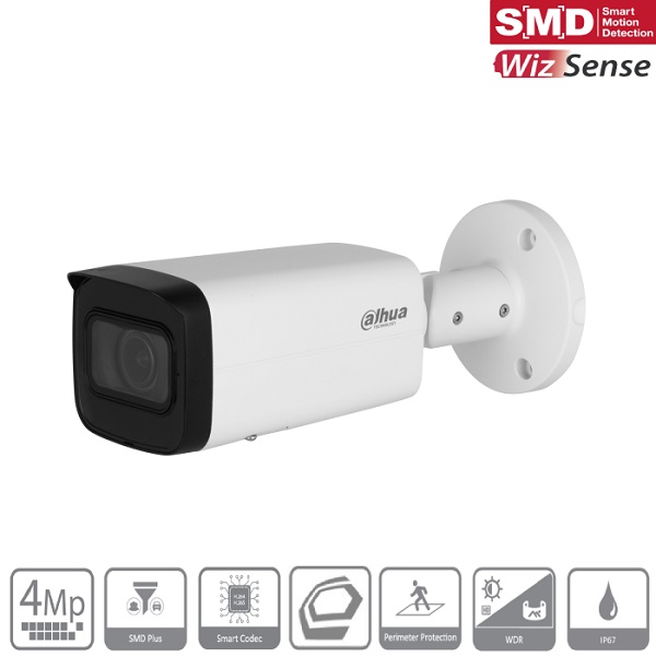 Telecamera Bullet IP 4 Megapixel 2,7-12mm WizSense Starlight